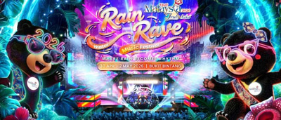 Jomhotel.com Tawar Kamar Terbaik Sempena Rain Rave Music Festival