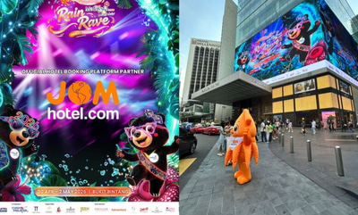 JOMHotel.com dilantik platform tempahan hotel rasmi Rain Rave Water Music Festival 2026
